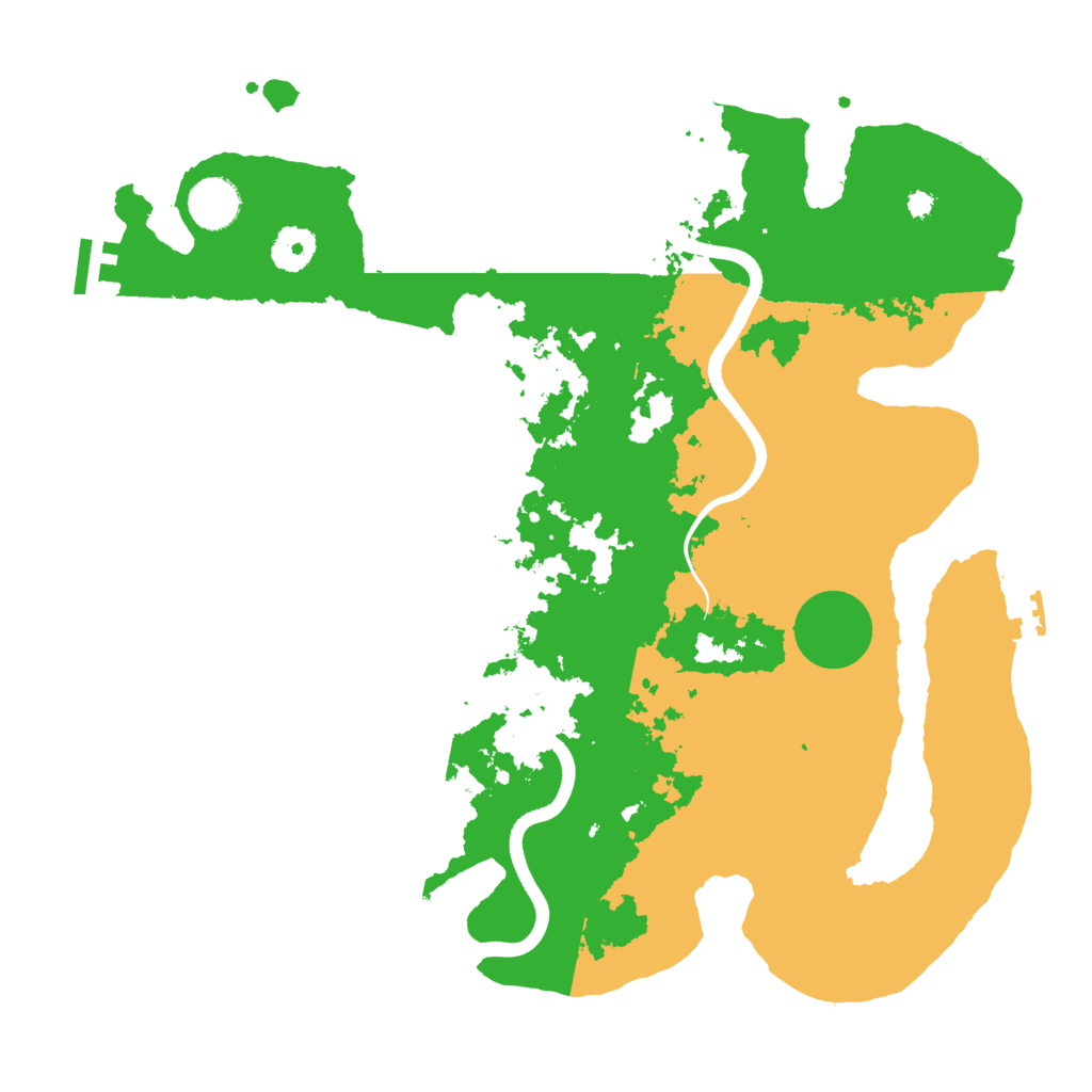 Biome Rust Map: Procedural Map, Size: 3700, Seed: 68190854