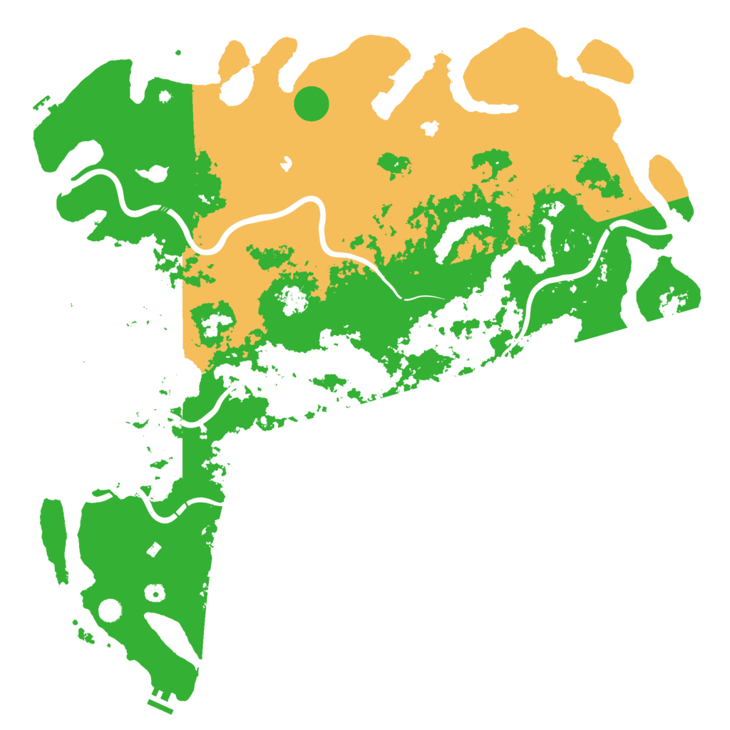Biome Rust Map: Procedural Map, Size: 5500, Seed: 57740146