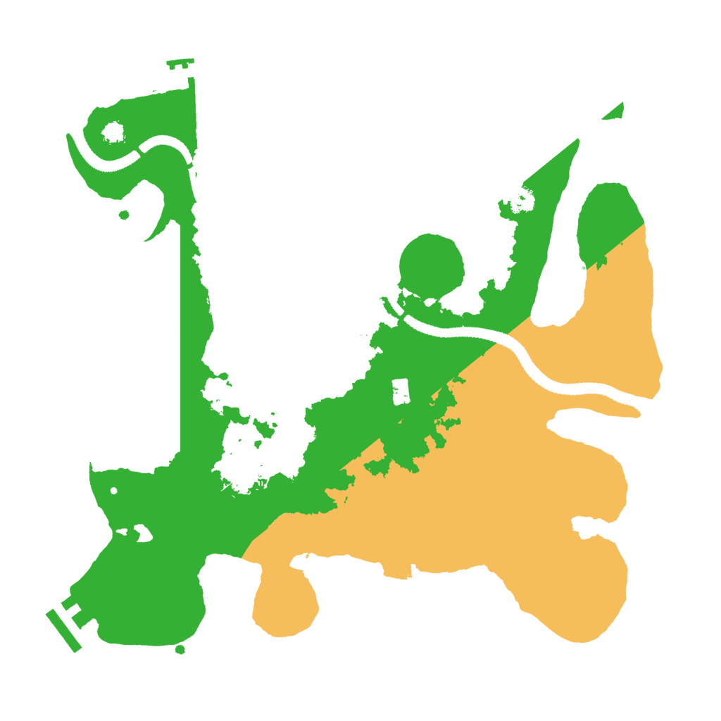 Biome Rust Map: Procedural Map, Size: 3000, Seed: 21121