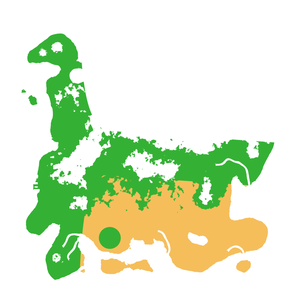 Biome Rust Map: Procedural Map, Size: 3600, Seed: 58912925