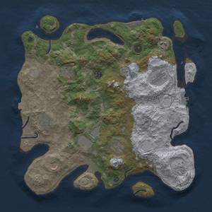 Thumbnail Rust Map: Procedural Map, Size: 3750, Seed: 13092094, 18 Monuments