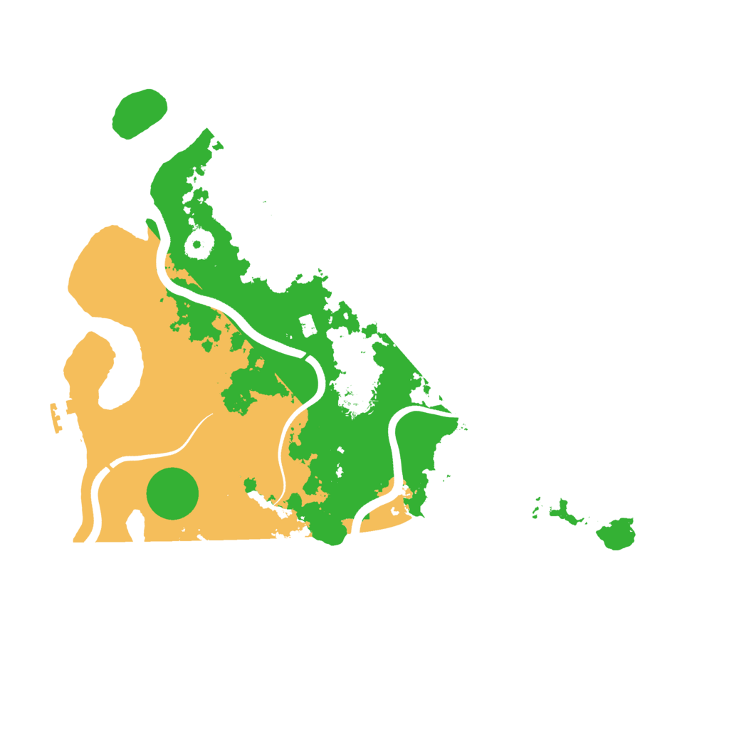 Biome Rust Map: Procedural Map, Size: 3700, Seed: 81881676