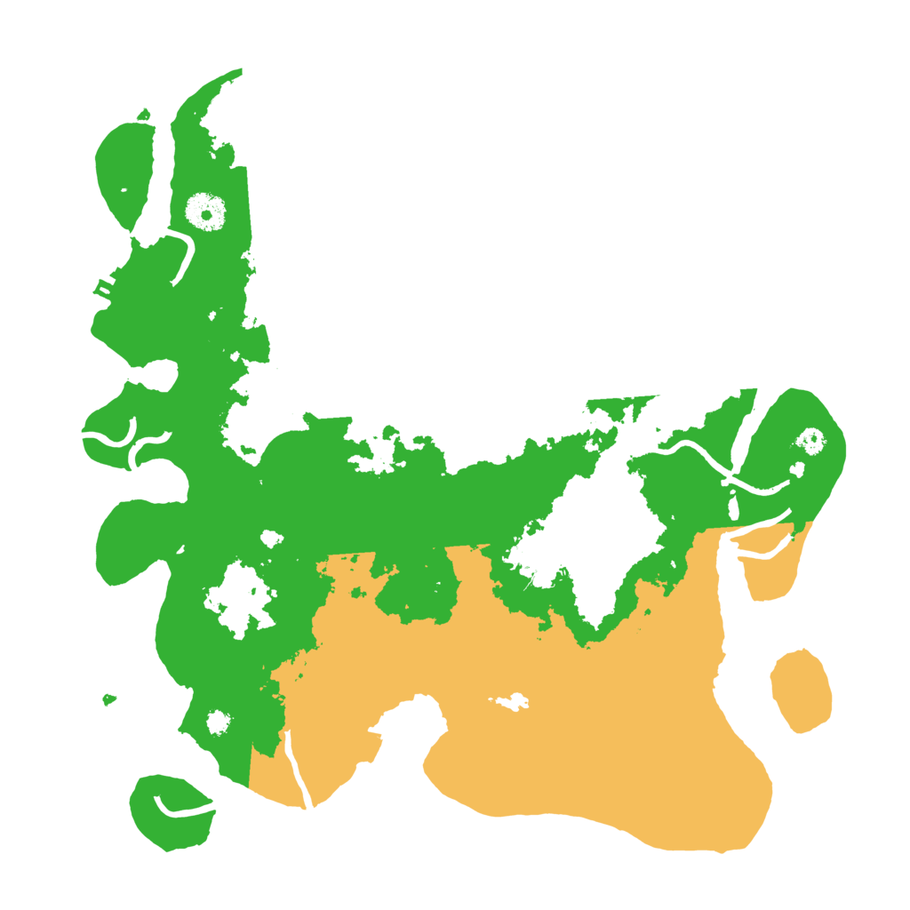 Biome Rust Map: Procedural Map, Size: 3500, Seed: 13927