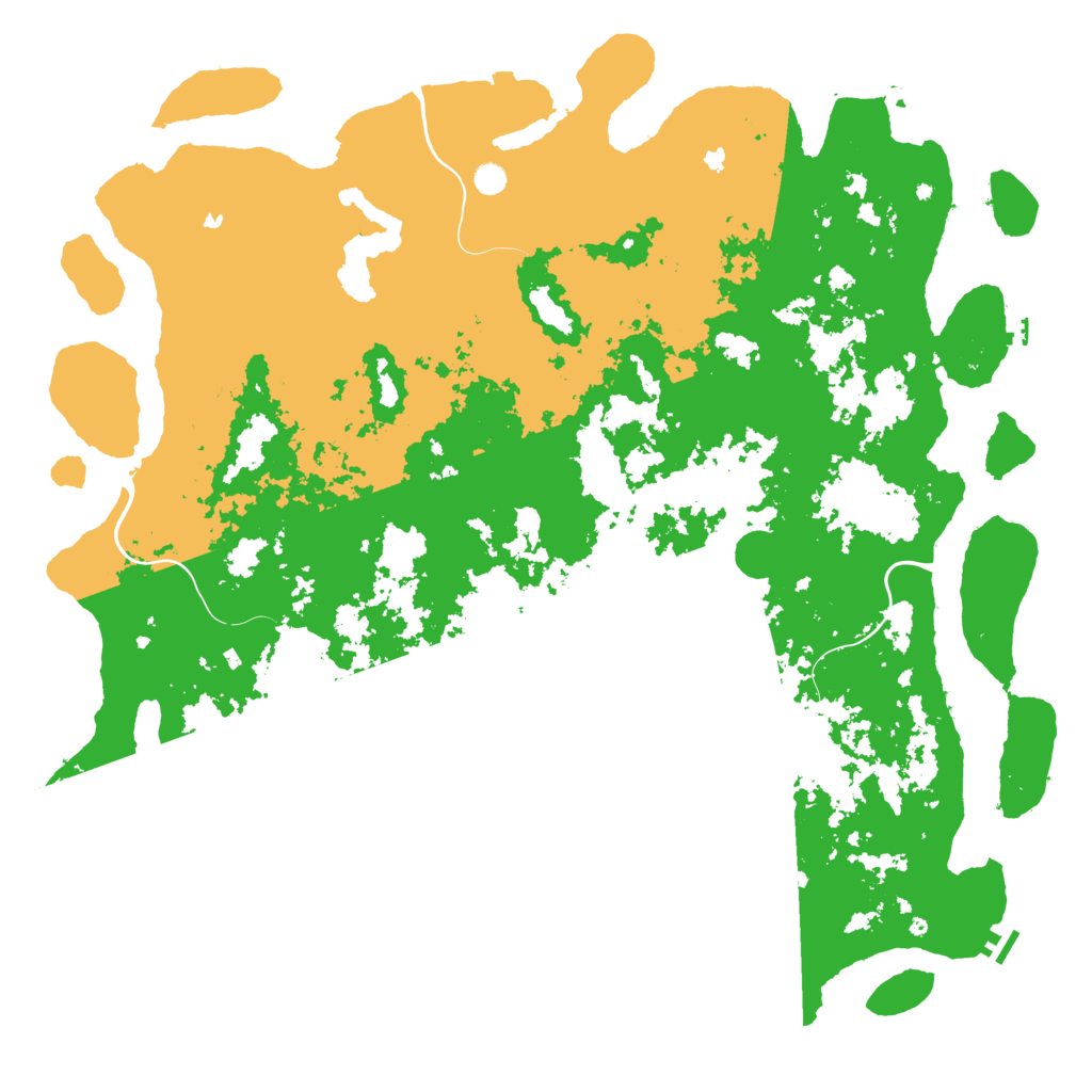 Biome Rust Map: Procedural Map, Size: 6000, Seed: 424245244