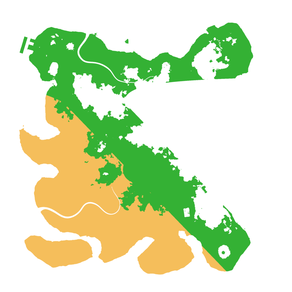 Biome Rust Map: Procedural Map, Size: 3500, Seed: 10072023