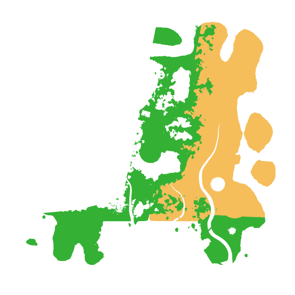 Biome Rust Map: Procedural Map, Size: 3650, Seed: 86099609