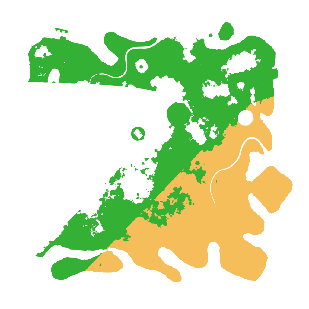 Biome Rust Map: Procedural Map, Size: 3600, Seed: 79839299