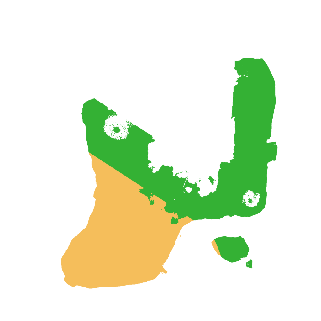 Biome Rust Map: Procedural Map, Size: 2000, Seed: 1389467128