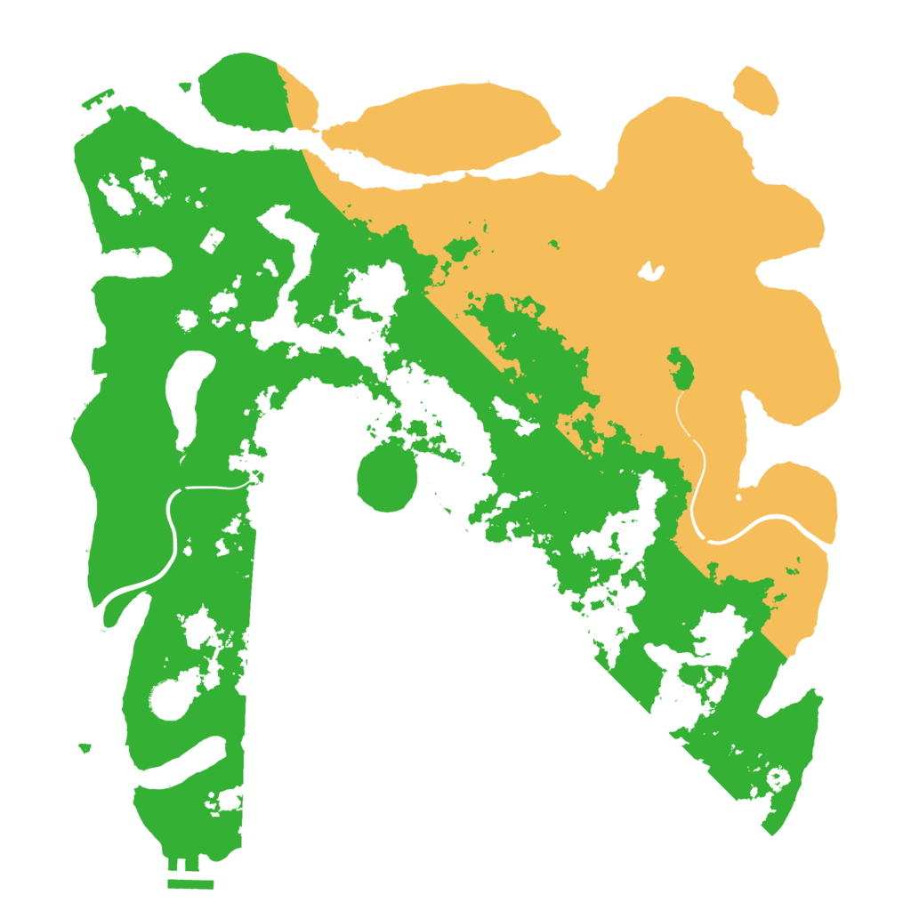 Biome Rust Map: Procedural Map, Size: 4000, Seed: 7102008