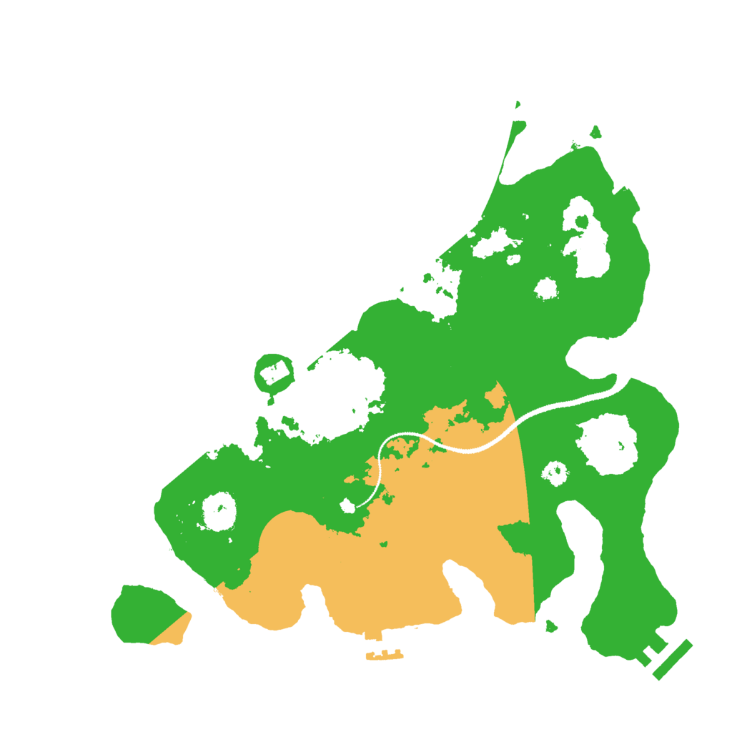 Biome Rust Map: Procedural Map, Size: 3000, Seed: 19704