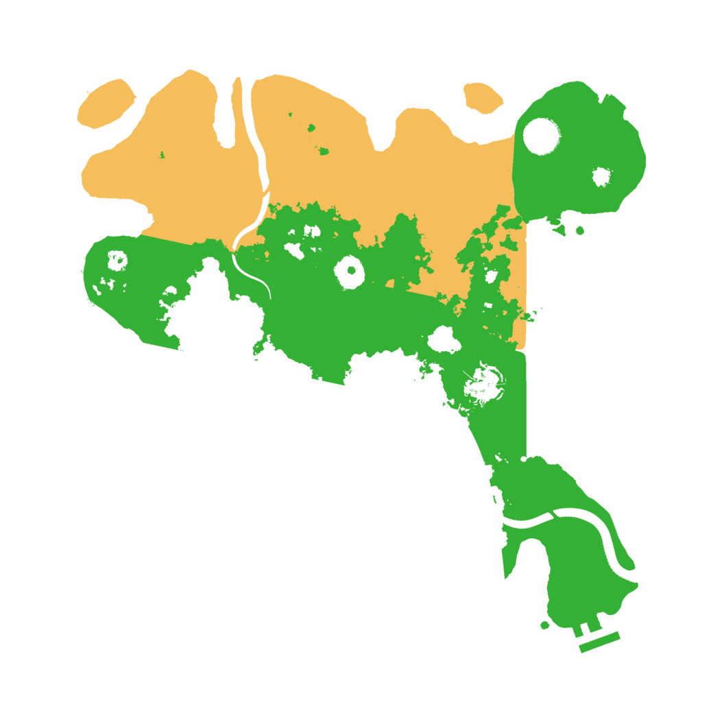 Biome Rust Map: Procedural Map, Size: 3400, Seed: 28585936