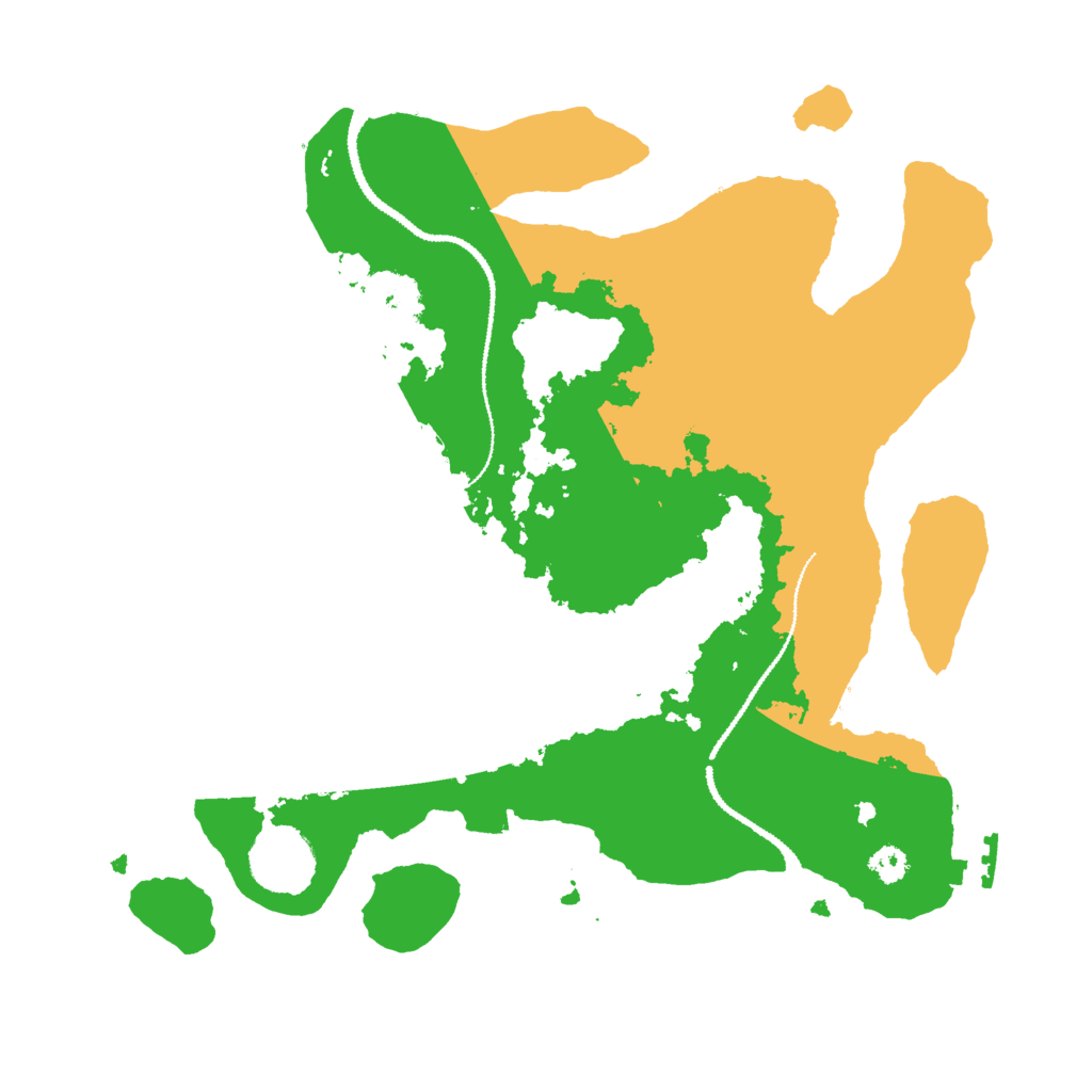 Biome Rust Map: Procedural Map, Size: 3000, Seed: 1001825295