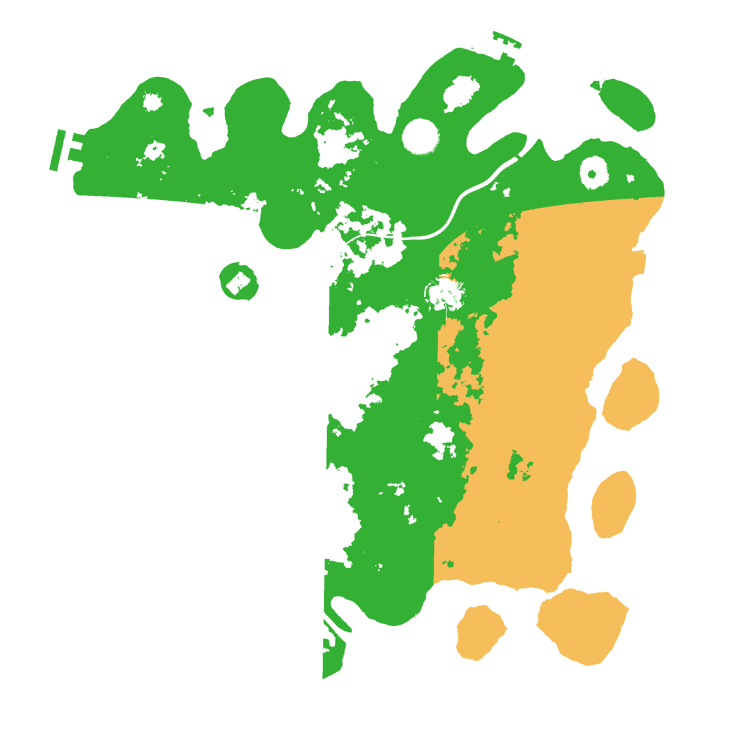 Biome Rust Map: Procedural Map, Size: 3550, Seed: 31784004