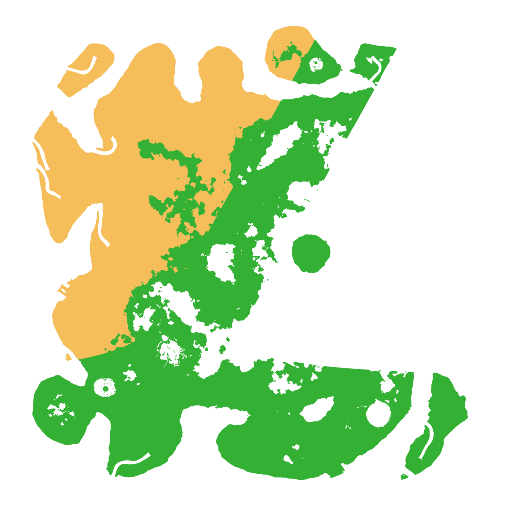 Biome Rust Map: Procedural Map, Size: 3700, Seed: 69598645