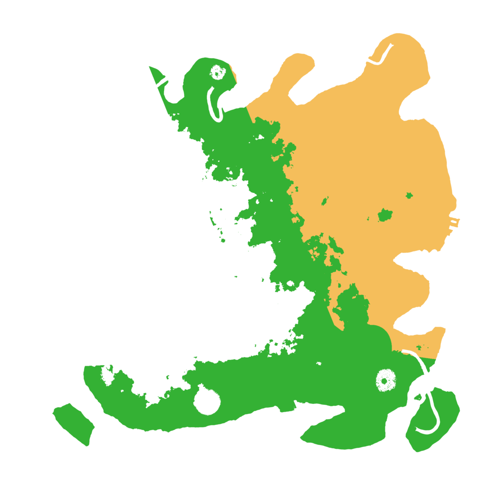 Biome Rust Map: Procedural Map, Size: 3500, Seed: 534349849