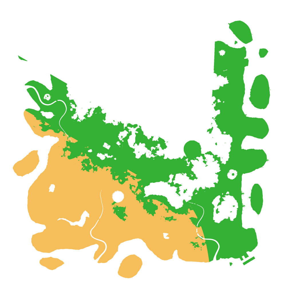 Biome Rust Map: Procedural Map, Size: 4500, Seed: 83645532