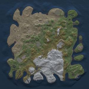 Thumbnail Rust Map: Procedural Map, Size: 4250, Seed: 45149010, 18 Monuments