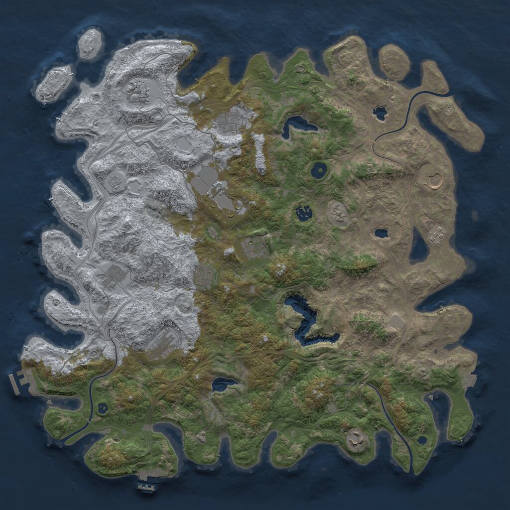 Rust Map: Procedural Map, Size: 4720, Seed: 217635827, 17 Monuments