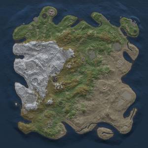 Thumbnail Rust Map: Procedural Map, Size: 4300, Seed: 69805693, 19 Monuments