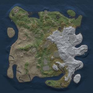 Thumbnail Rust Map: Procedural Map, Size: 3700, Seed: 317140820, 17 Monuments