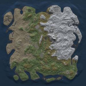 Thumbnail Rust Map: Procedural Map, Size: 5000, Seed: 1723835060, 19 Monuments