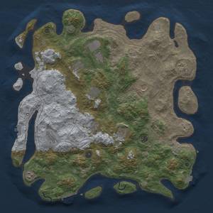 Thumbnail Rust Map: Procedural Map, Size: 4500, Seed: 804220344, 19 Monuments