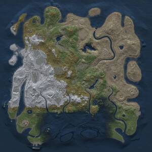 Thumbnail Rust Map: Procedural Map, Size: 4500, Seed: 804220344, 17 Monuments