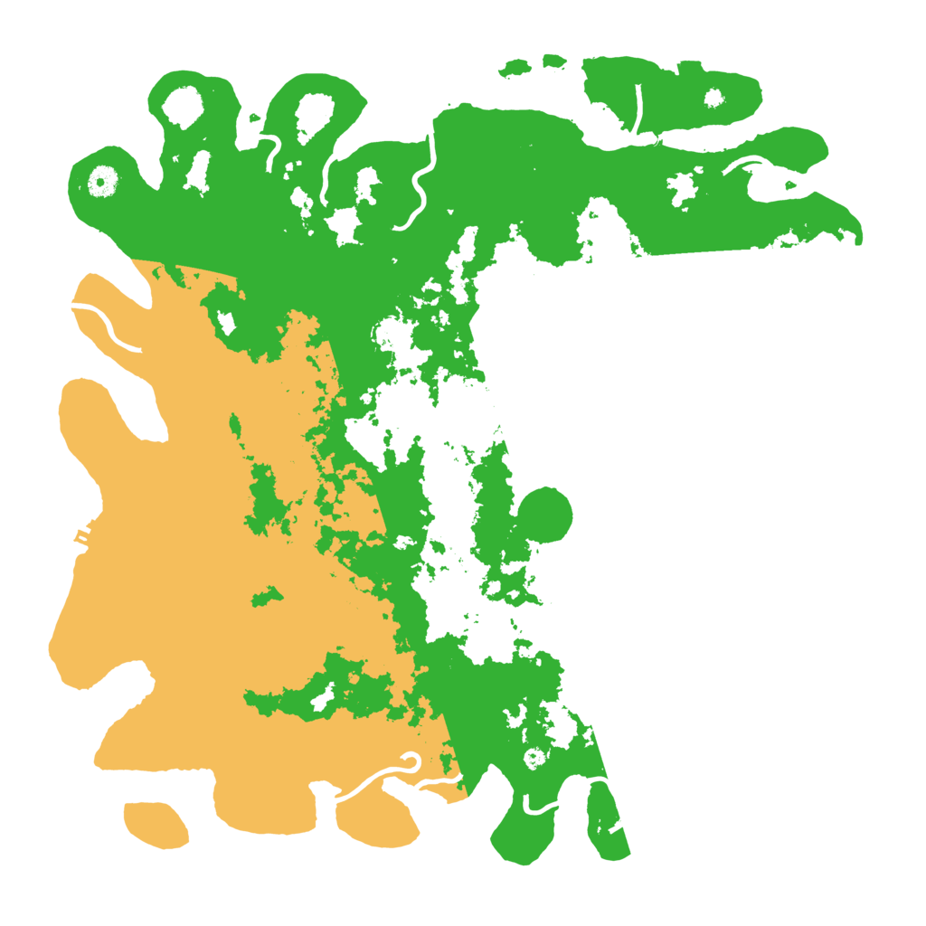 Biome Rust Map: Procedural Map, Size: 4500, Seed: 1061280224