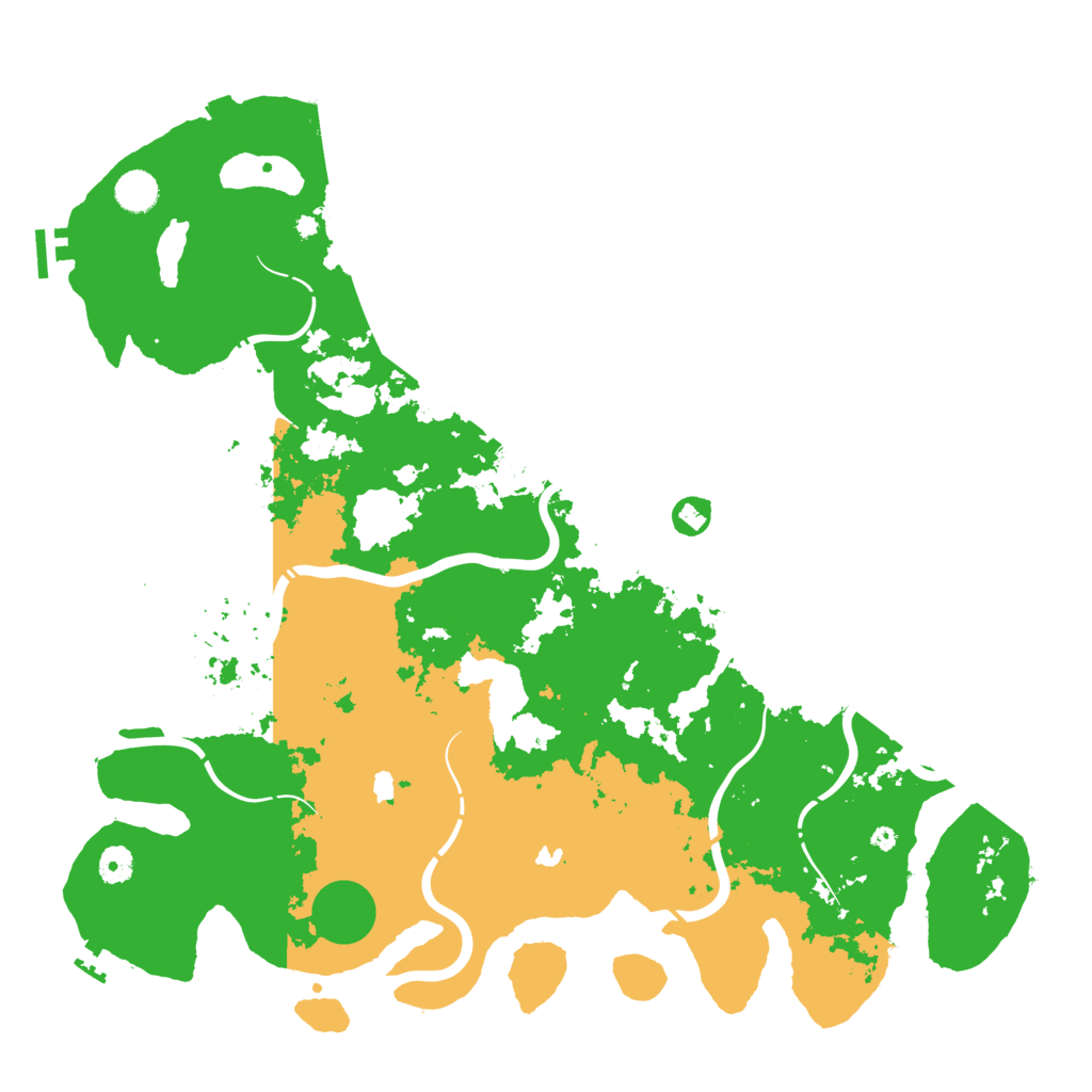 Biome Rust Map: Procedural Map, Size: 4500, Seed: 4080147