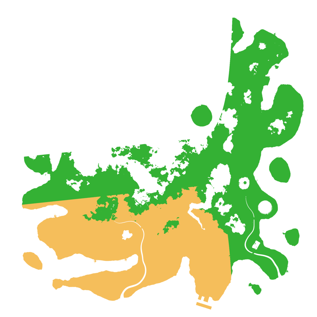 Biome Rust Map: Procedural Map, Size: 4100, Seed: 22