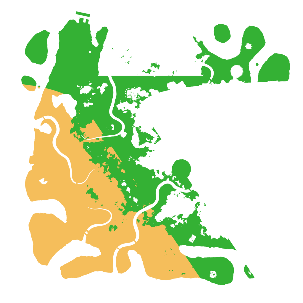 Biome Rust Map: Procedural Map, Size: 4300, Seed: 91202479