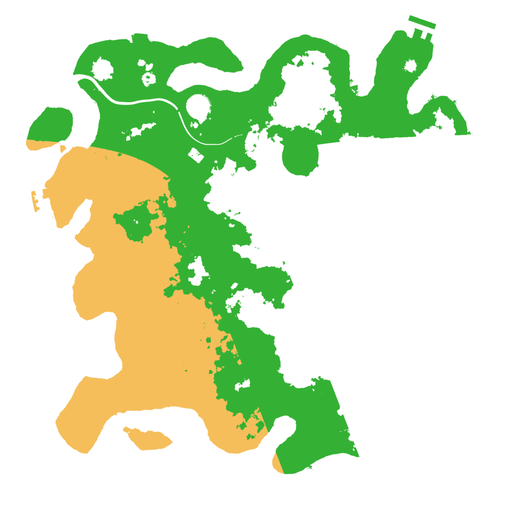 Biome Rust Map: Procedural Map, Size: 3700, Seed: 4963474
