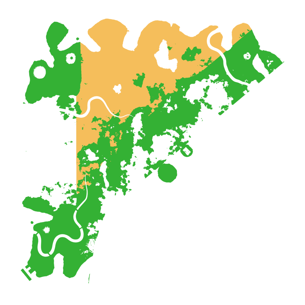 Biome Rust Map: Procedural Map, Size: 4400, Seed: 19700001