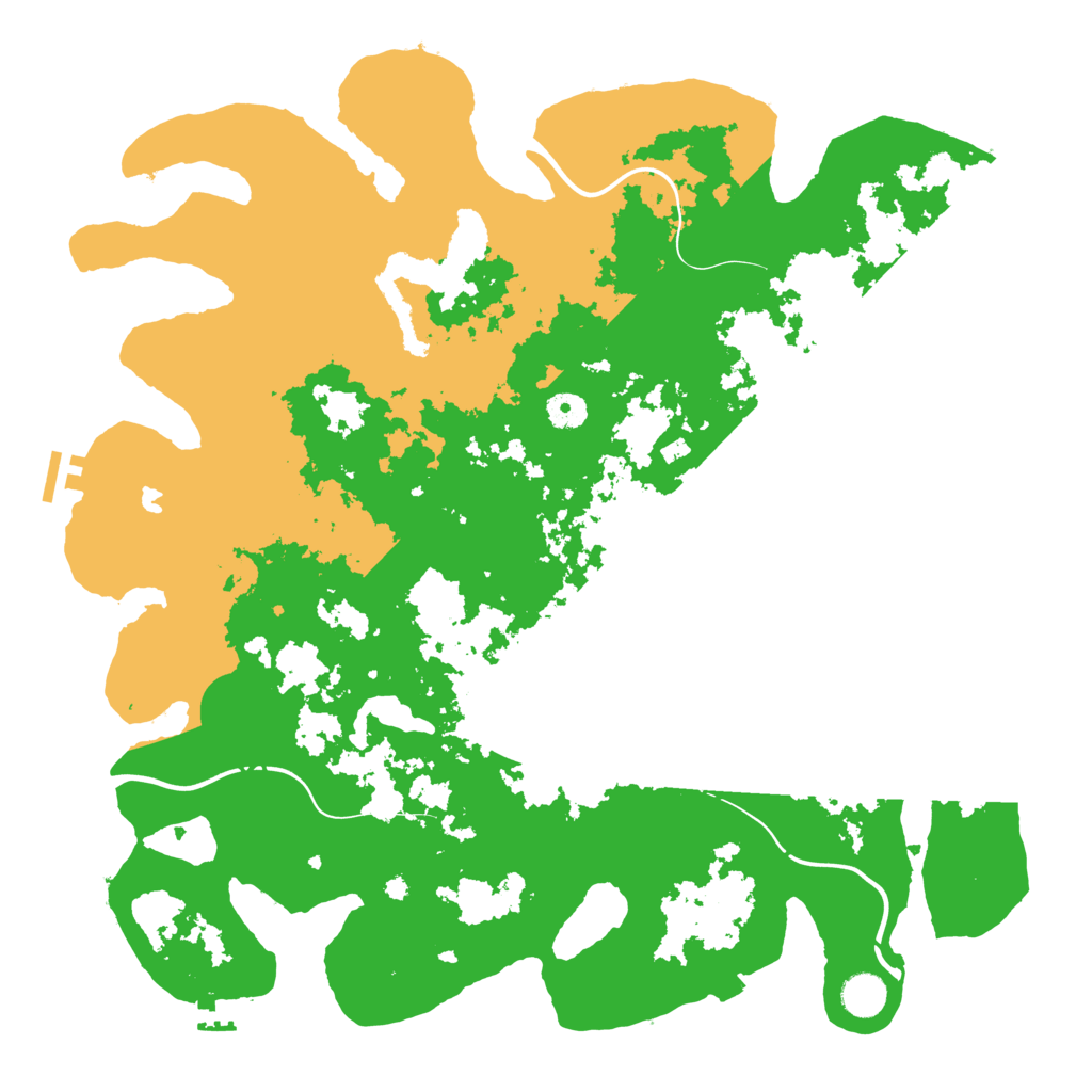 Biome Rust Map: Procedural Map, Size: 4300, Seed: 29090531