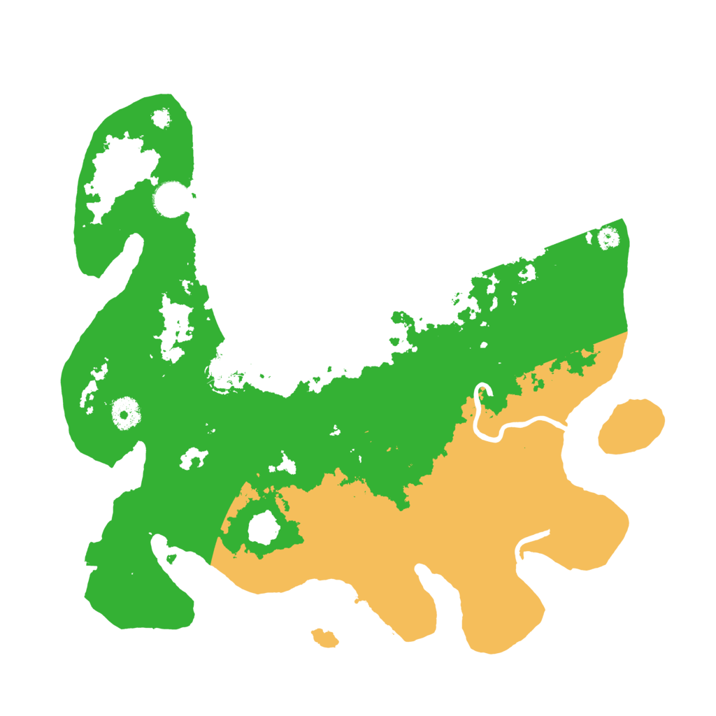 Biome Rust Map: Procedural Map, Size: 3500, Seed: 52135564