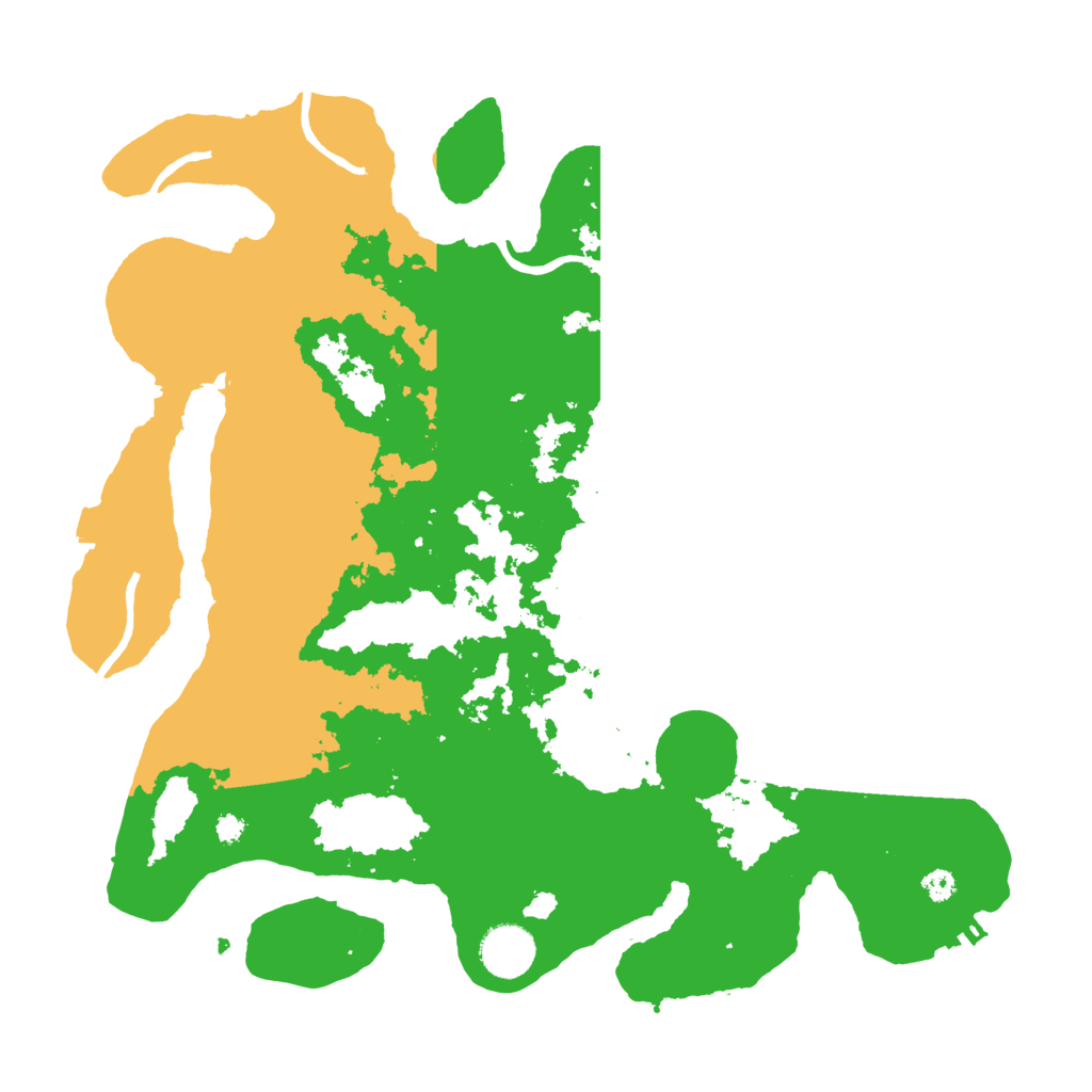 Biome Rust Map: Procedural Map, Size: 3550, Seed: 45455204