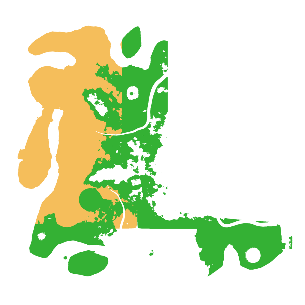 Biome Rust Map: Procedural Map, Size: 3550, Seed: 45455204