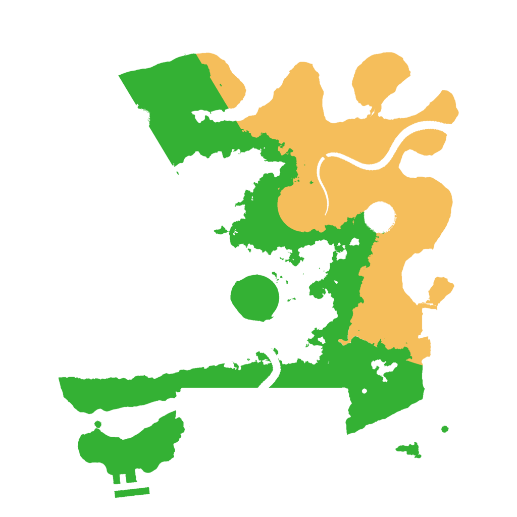 Biome Rust Map: Procedural Map, Size: 3000, Seed: 12522