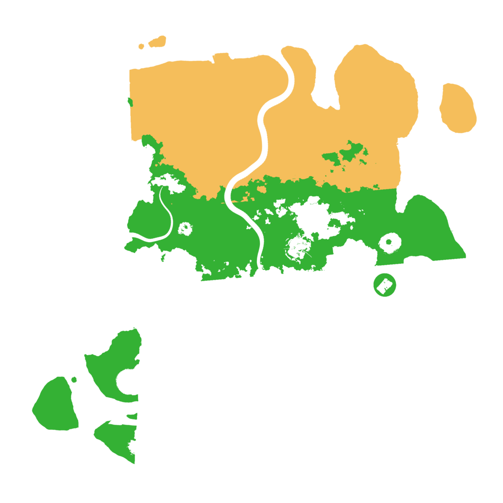 Biome Rust Map: Procedural Map, Size: 3650, Seed: 96896671