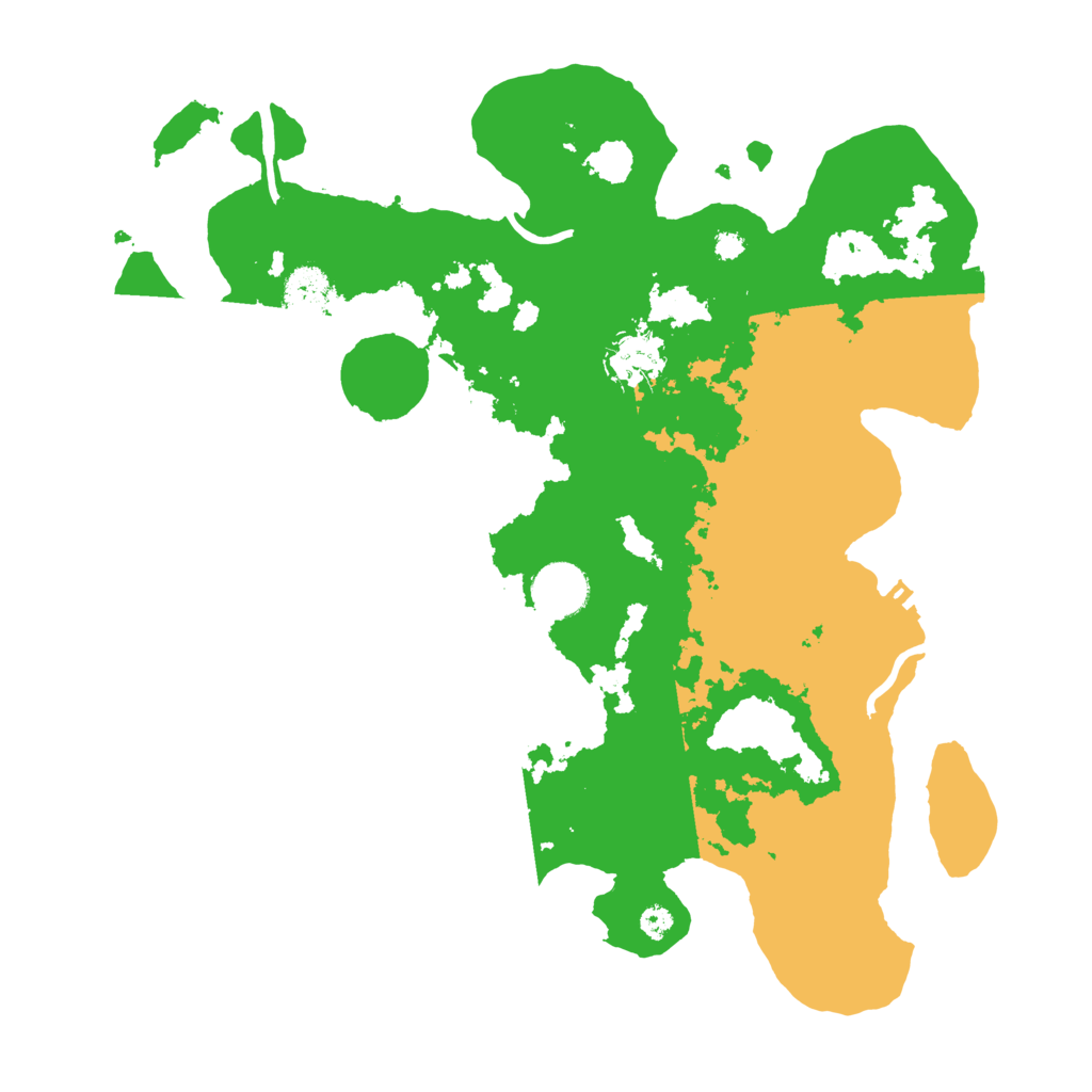 Biome Rust Map: Procedural Map, Size: 3500, Seed: 2024807635