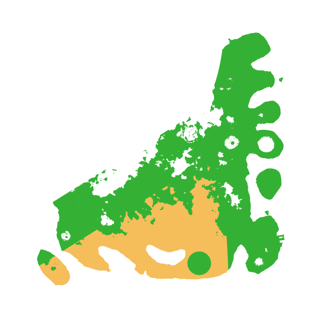 Biome Rust Map: Procedural Map, Size: 3500, Seed: 85816084