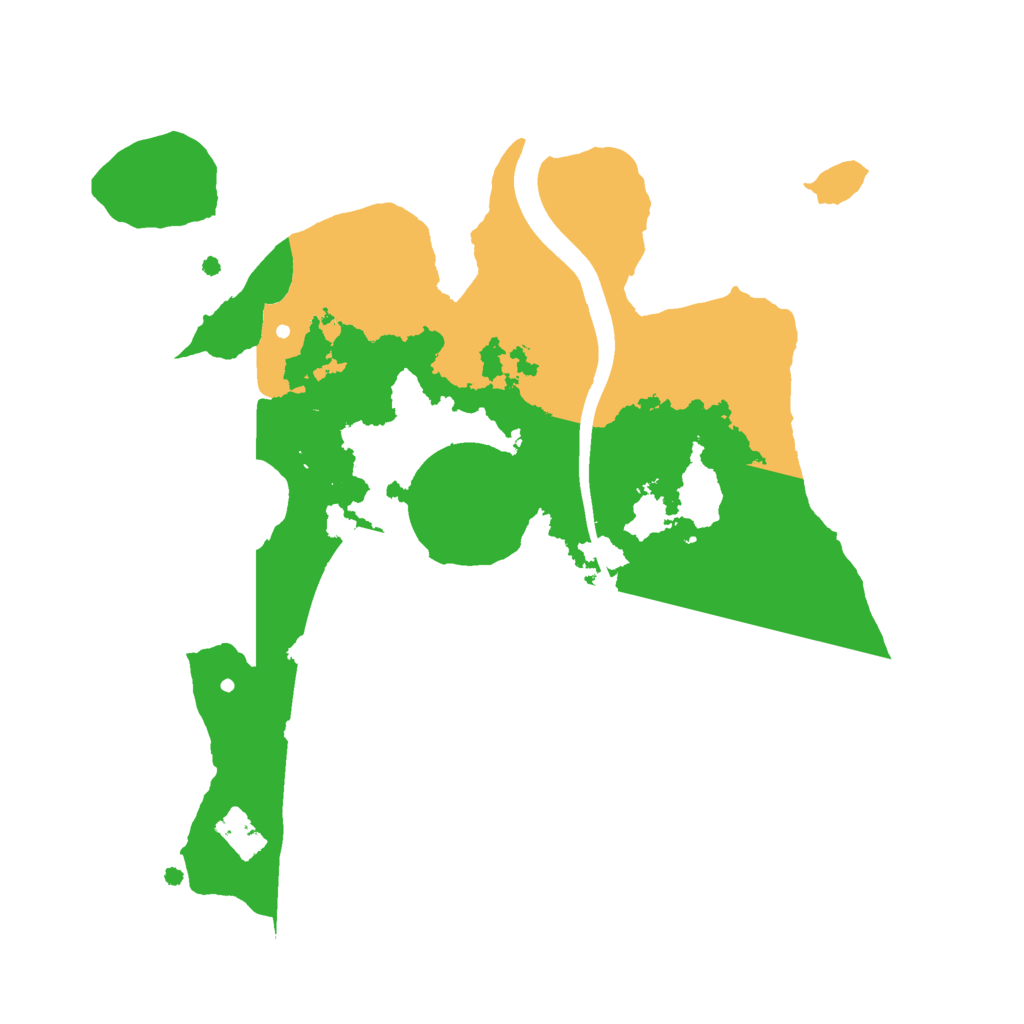 Biome Rust Map: Procedural Map, Size: 2200, Seed: 12233