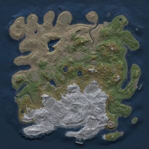 Thumbnail Rust Map: Procedural Map, Size: 4250, Seed: 204857436, 17 Monuments