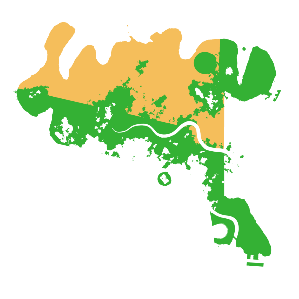 Biome Rust Map: Procedural Map, Size: 3579, Seed: 13579