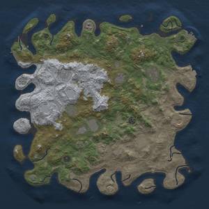 Thumbnail Rust Map: Procedural Map, Size: 4500, Seed: 714871628, 18 Monuments