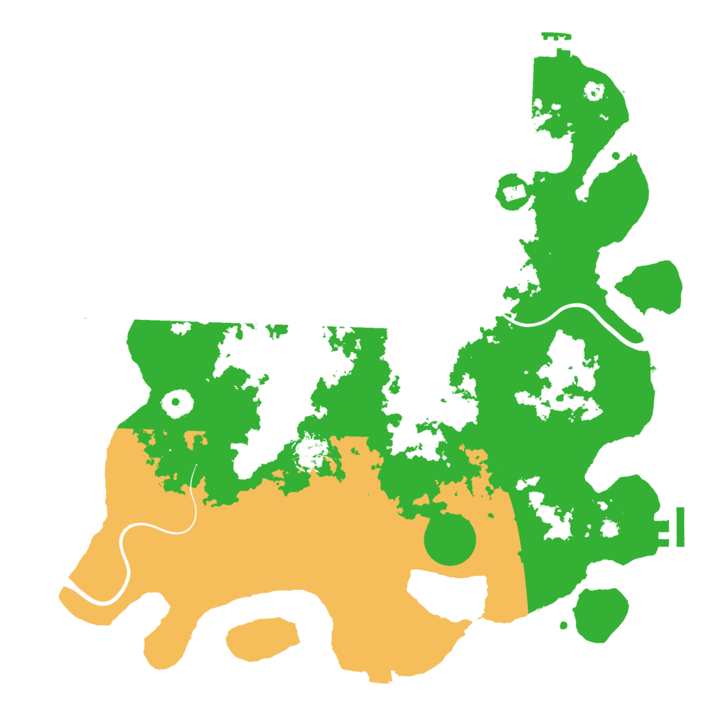 Biome Rust Map: Procedural Map, Size: 3700, Seed: 956030973