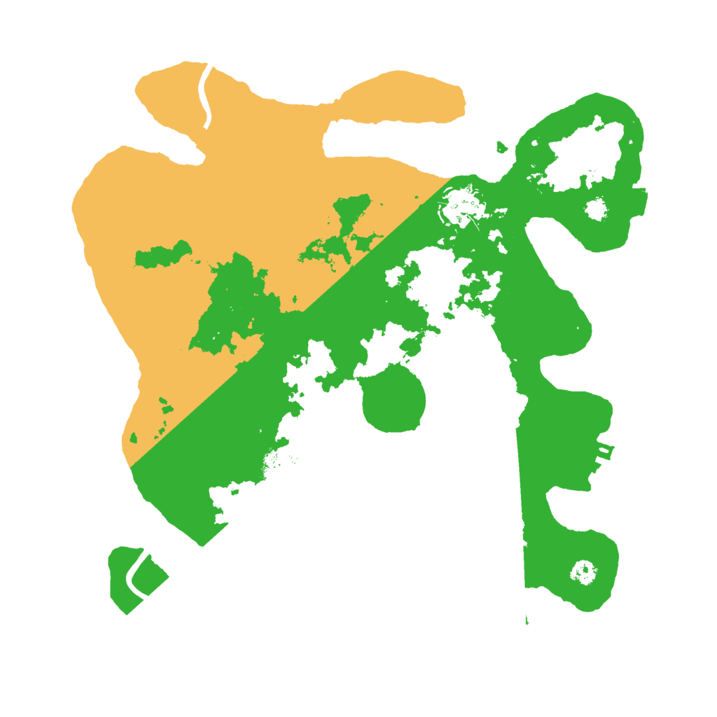 Biome Rust Map: Procedural Map, Size: 3000, Seed: 201465145