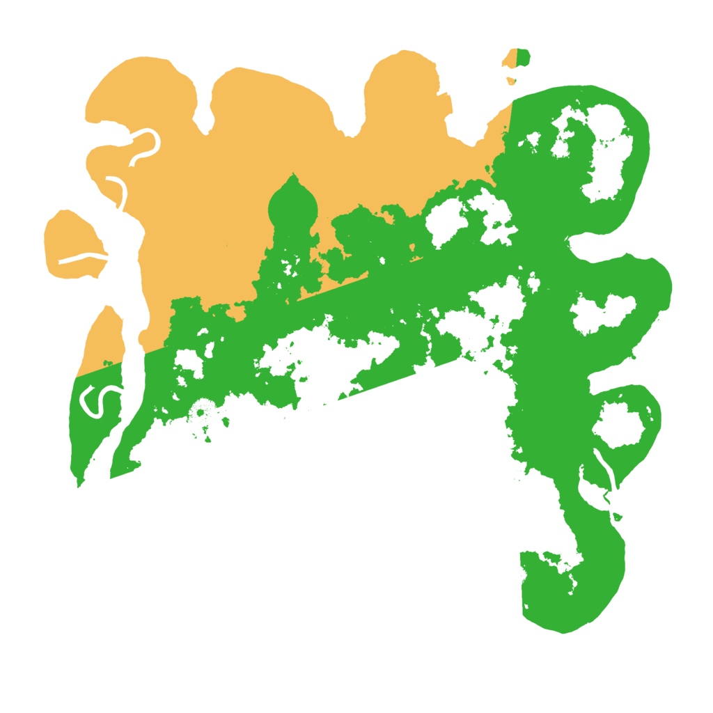 Biome Rust Map: Procedural Map, Size: 3800, Seed: 199857219
