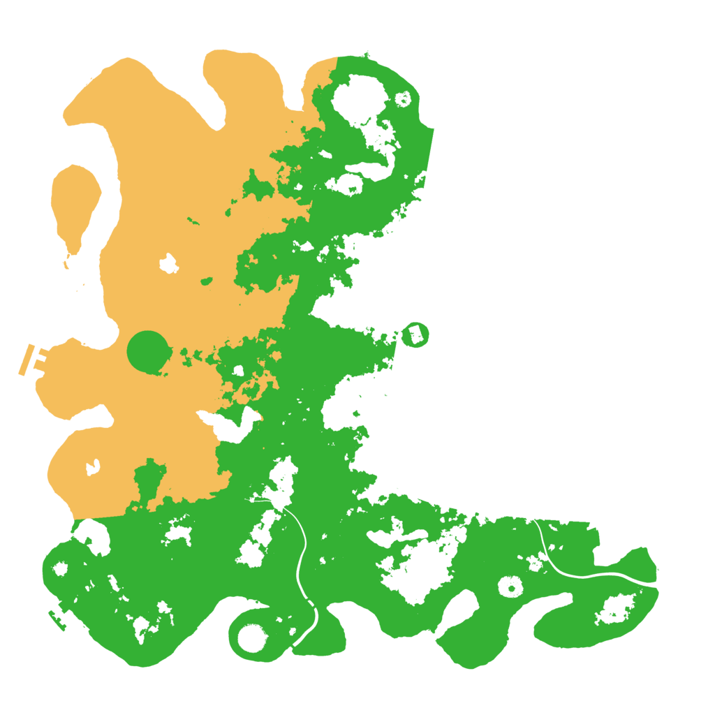 Biome Rust Map: Procedural Map, Size: 4500, Seed: 380150267