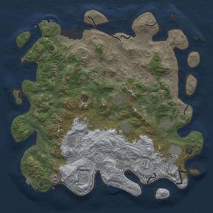 Thumbnail Rust Map: Procedural Map, Size: 4500, Seed: 786310594, 19 Monuments